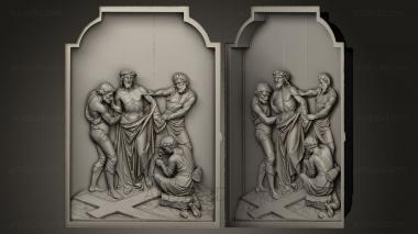 High reliefs and bas-reliefs, historical and religious (GRLFH_0163) 3D model for CNC machine